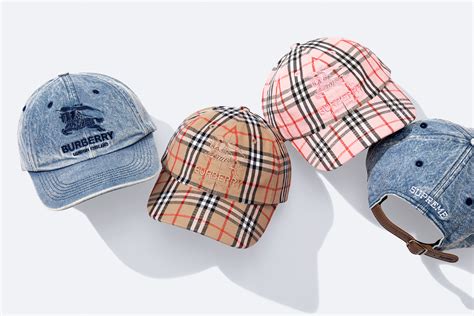 supreme burberry 6 panel|Supreme Burberry Denim 6.